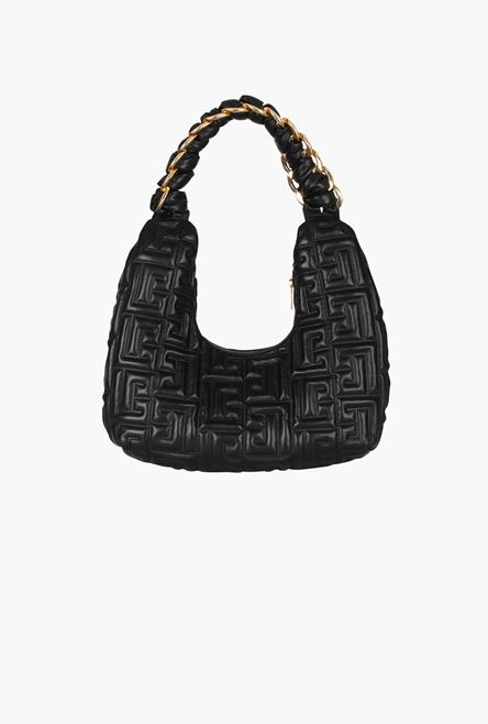 Black quilted leather Pillow Hobo bag - 3