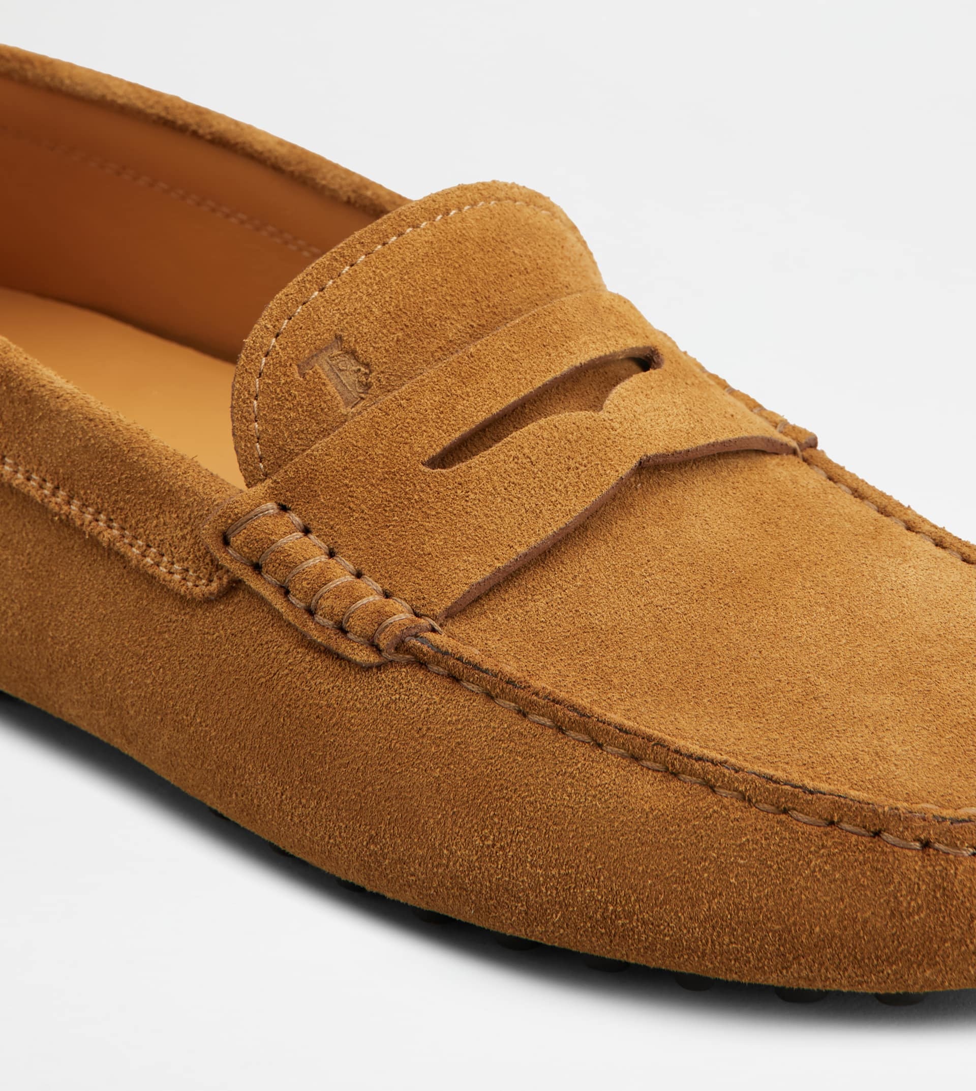 GOMMINO DRIVING SHOES IN SUEDE - BROWN - 6