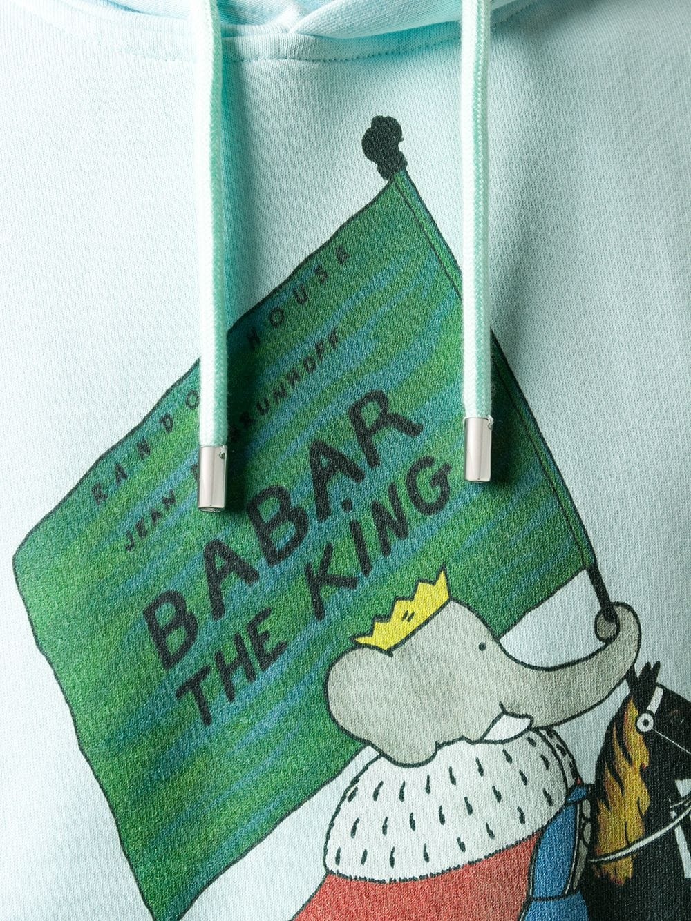 Babar The King print drawstring hood - 5