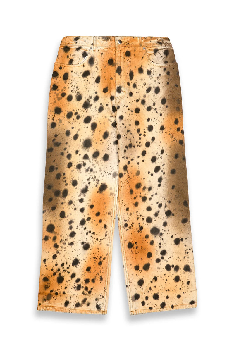 ECKHAUS LATTA Eckhaus Latta Abstract Cheetah Wide Leg Jean Cheetah outlook
