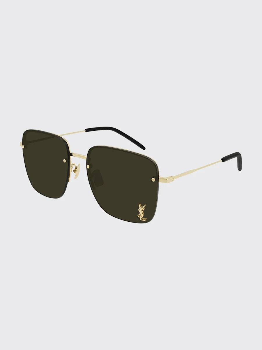 YSL Rimless Square Metal Sunglasses - 1