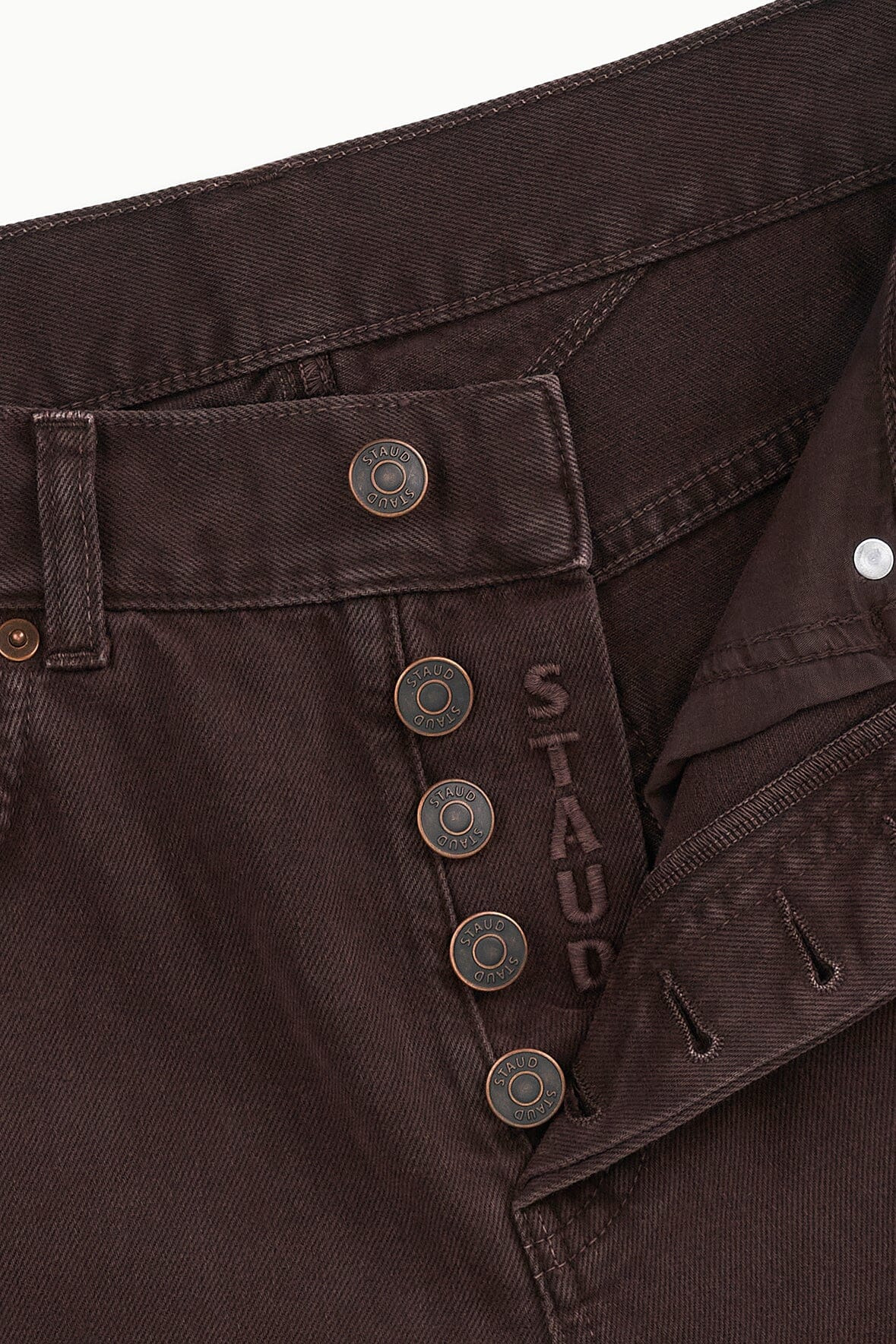 STAUD TEDDY STRAIGHT JEAN EARTH - 9