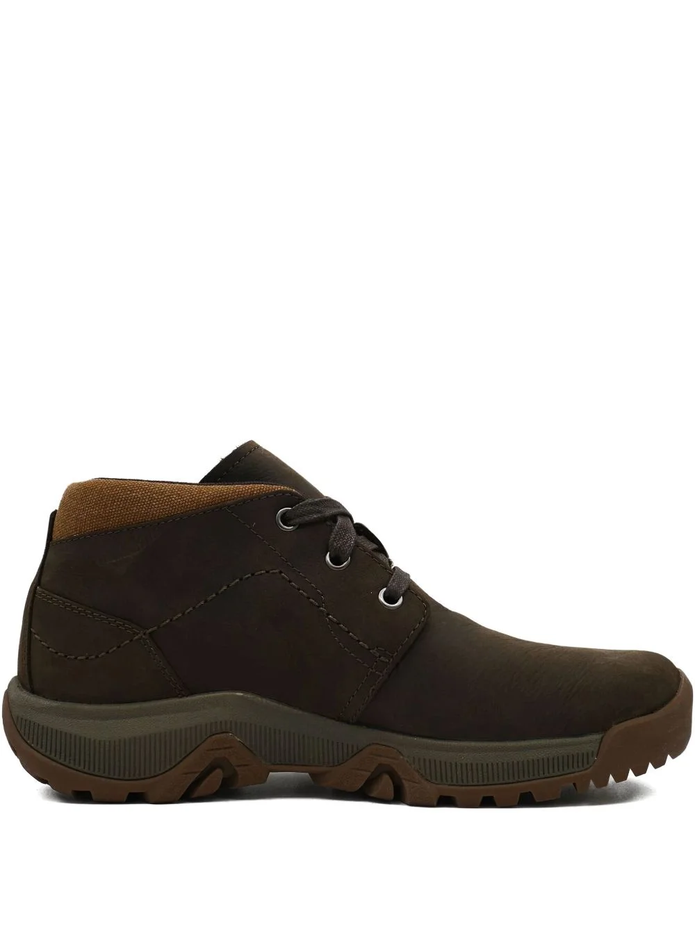 lace-up leather trainers - 1