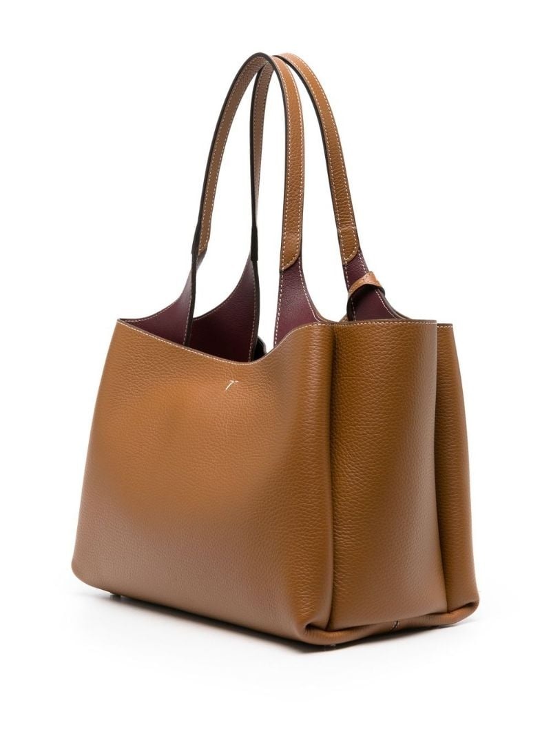 Tod's Logo-Charm Leather Tote Bag