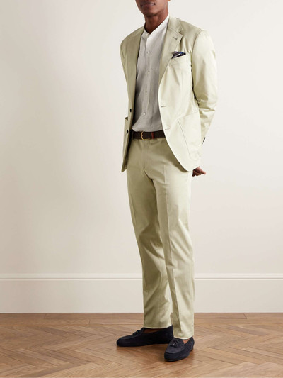 Canali Kei Slim-Fit Cotton-Blend Suit Trousers outlook