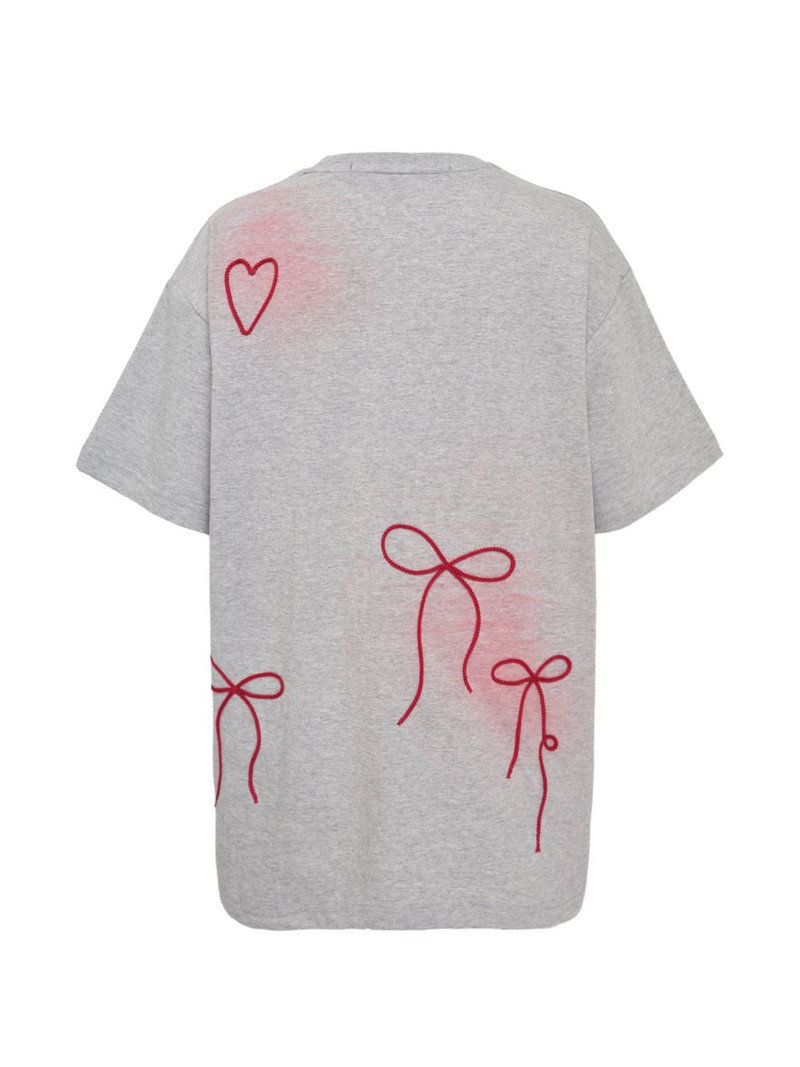 Andersson Bell ribbon-embroidery spray T-shirt outlook