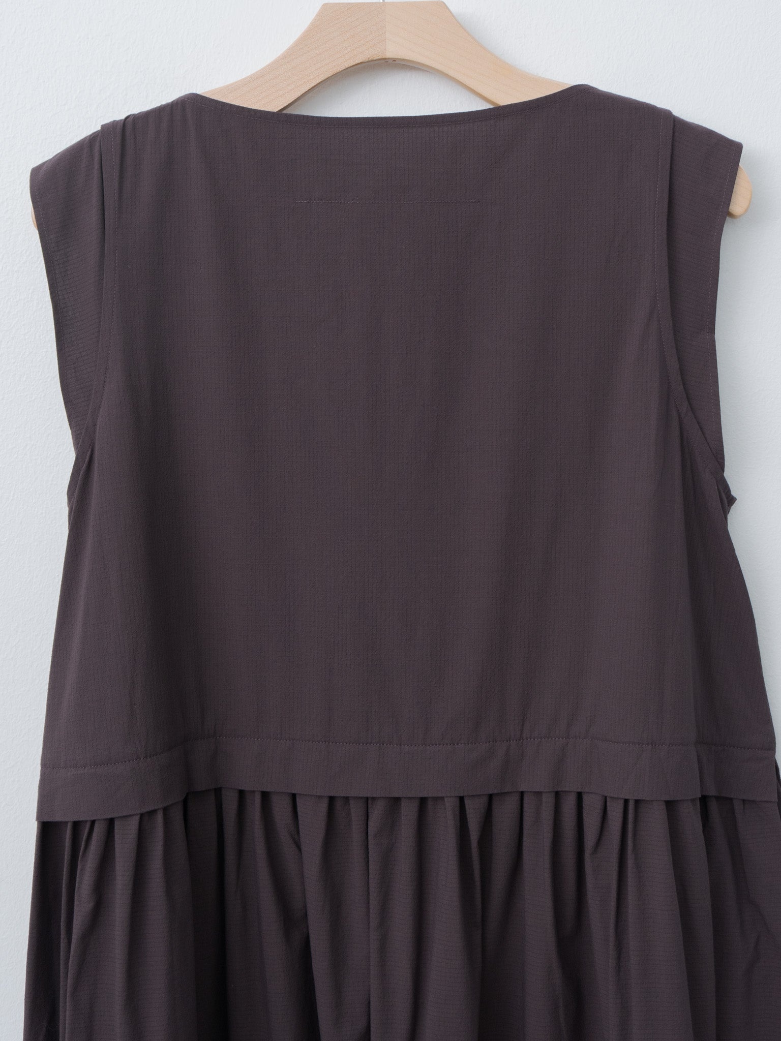 The Potter Dress - Fine Ripstop Cotton Coffee - 9