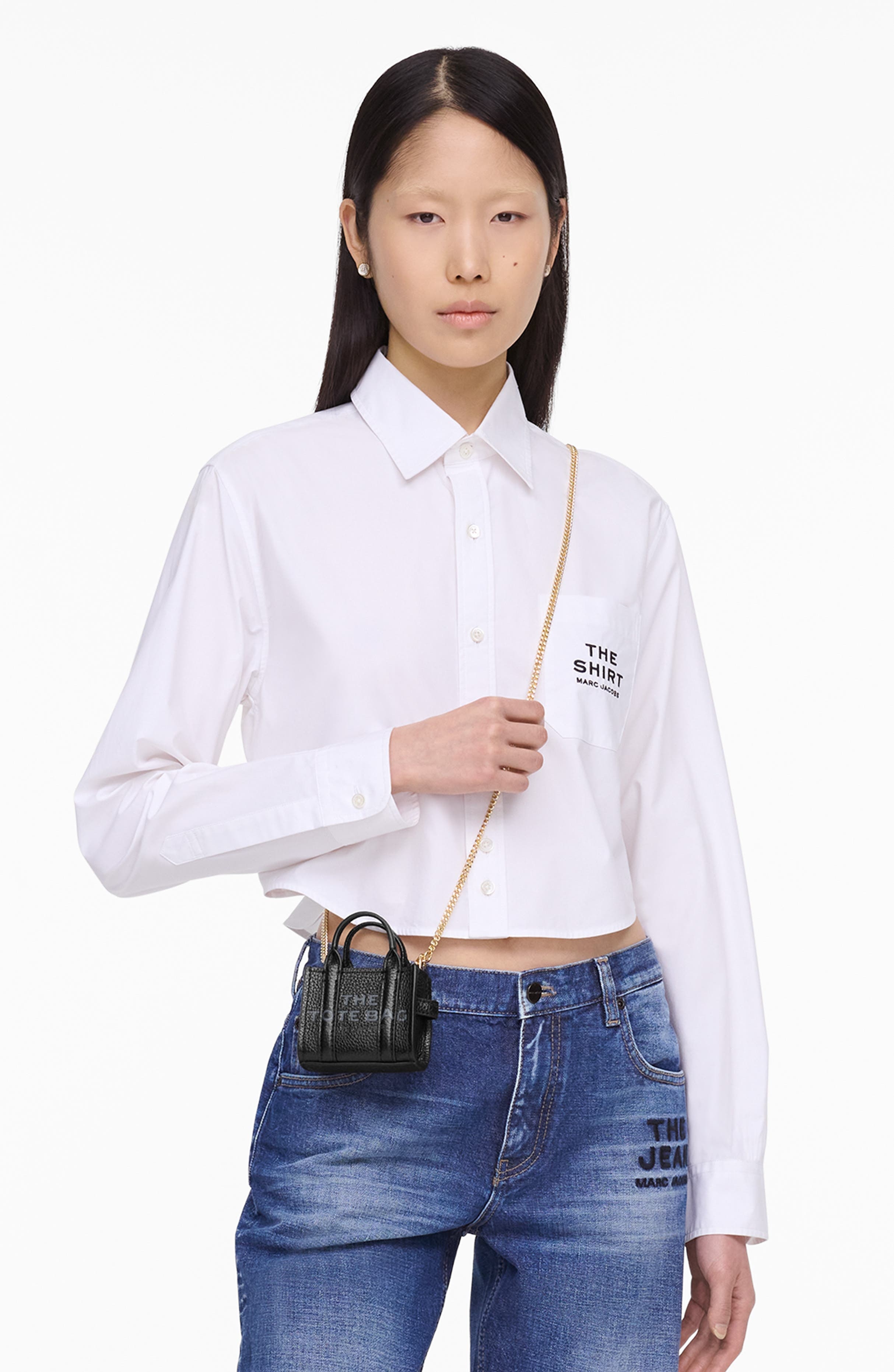 Marc Jacobs The Nano Tote Leather Crossbody Bag in Black at Nordstrom - 3