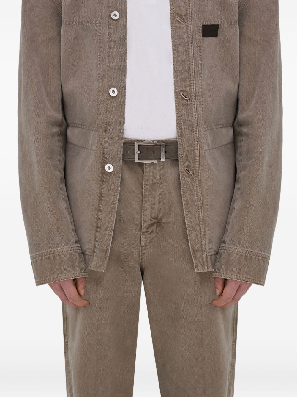 suede leather belt - 4