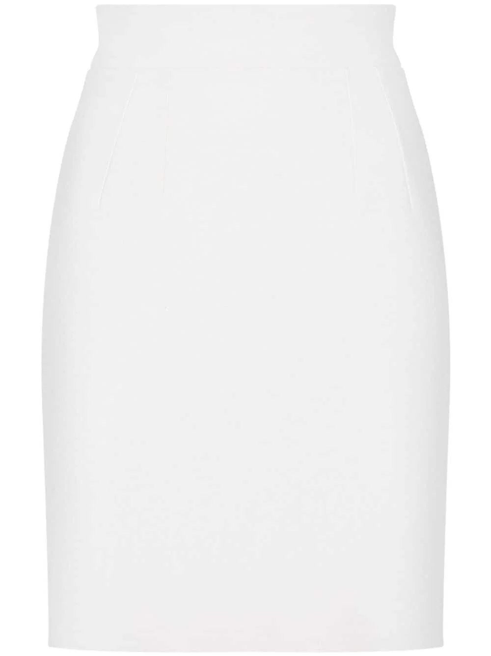 virgin-wool straight miniskirt - 1