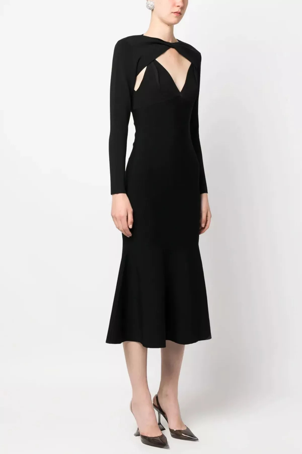 Stretch knit midi dress - 2