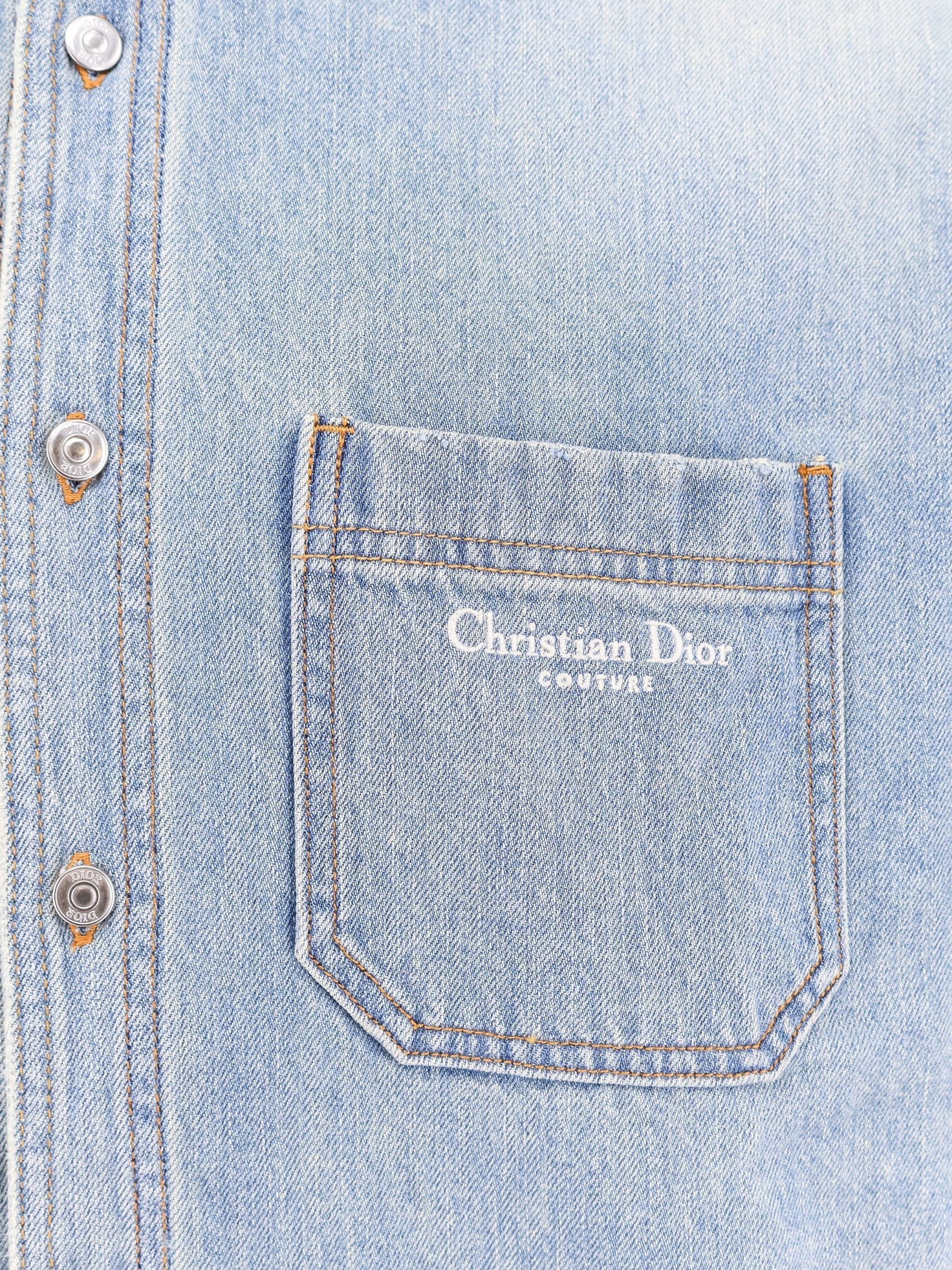 Dior Men Denim Shirt/Jacket With Madras Lining - 3