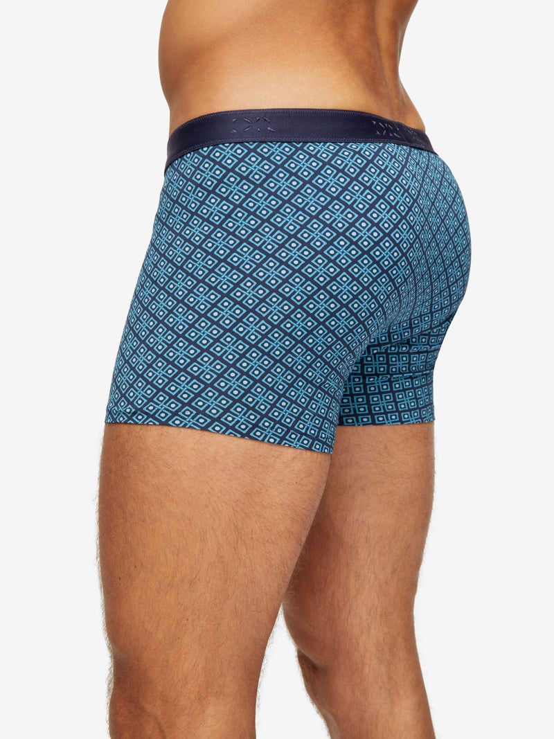 Men's Hipster Geometric Pima 3 Navy - 4