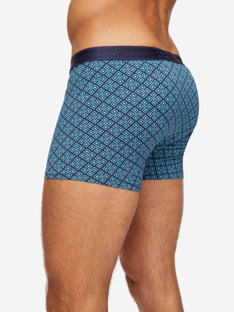 Men's Hipster Geometric Pima 3 Navy 4