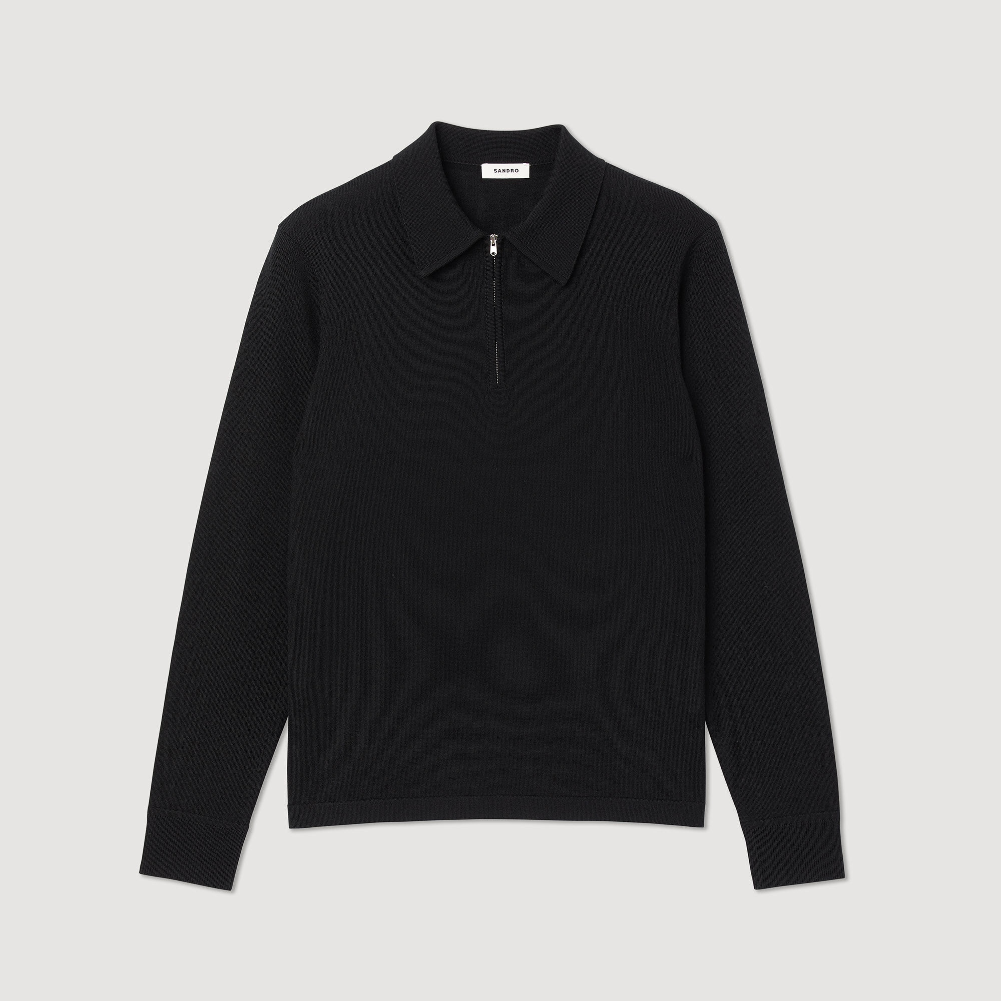 KNITTED POLO SWEATER - 1