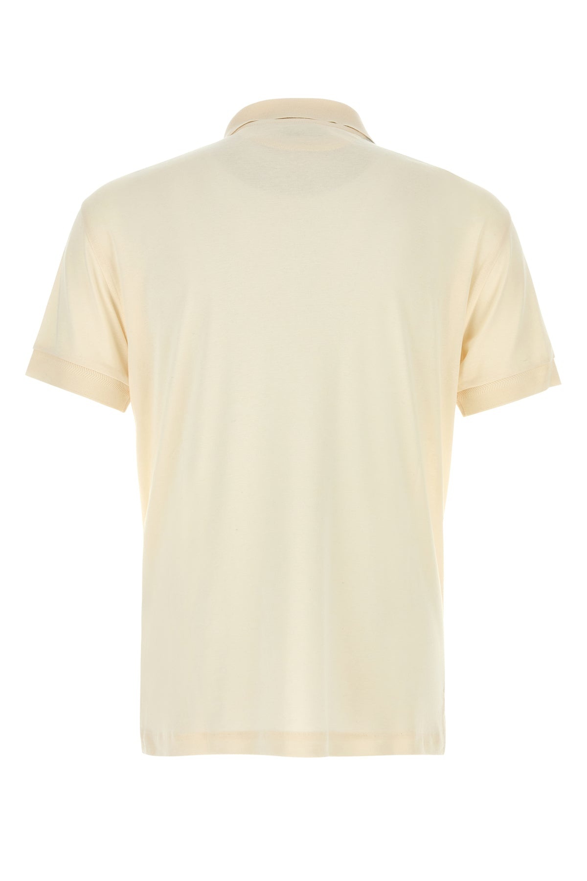 Ivory cotton blend polo shirt - 2