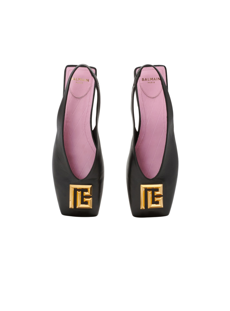 Flat Eden slingbacks in lambskin leather 3