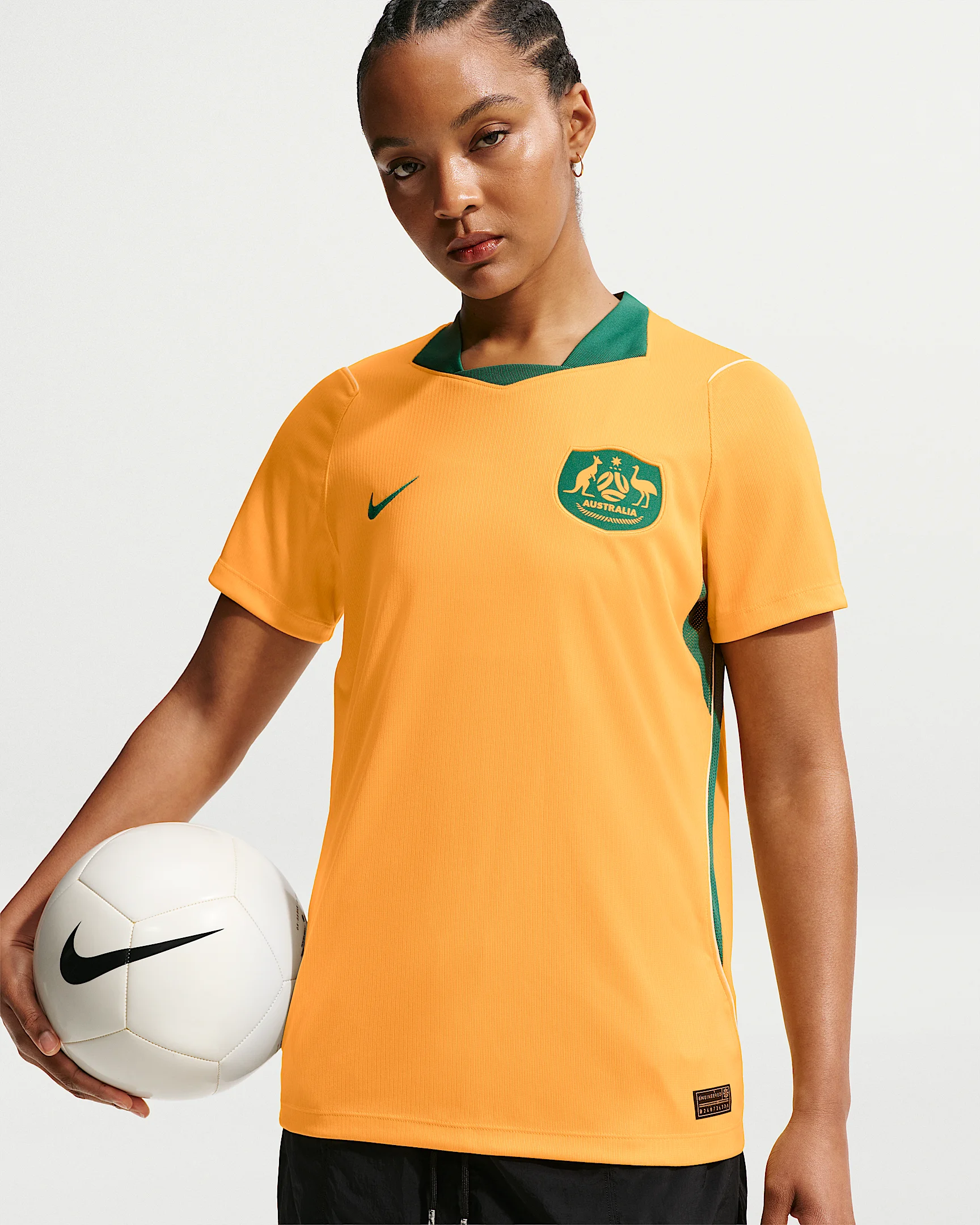 Australia 2026 Stadium Home Women's Nike Dri-FIT Soccer Jersey - 1