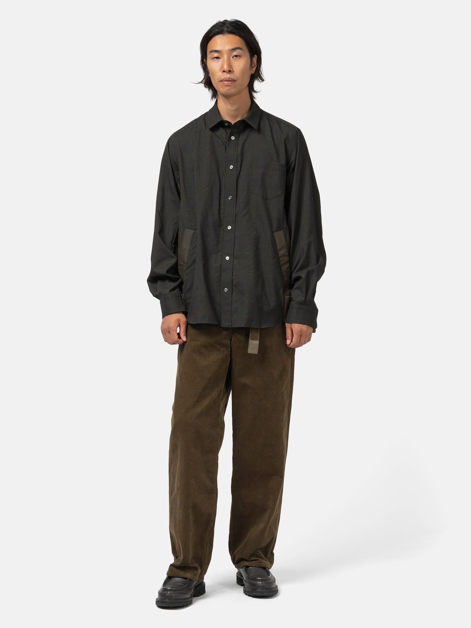 Glen Check Shirt Khaki - 2