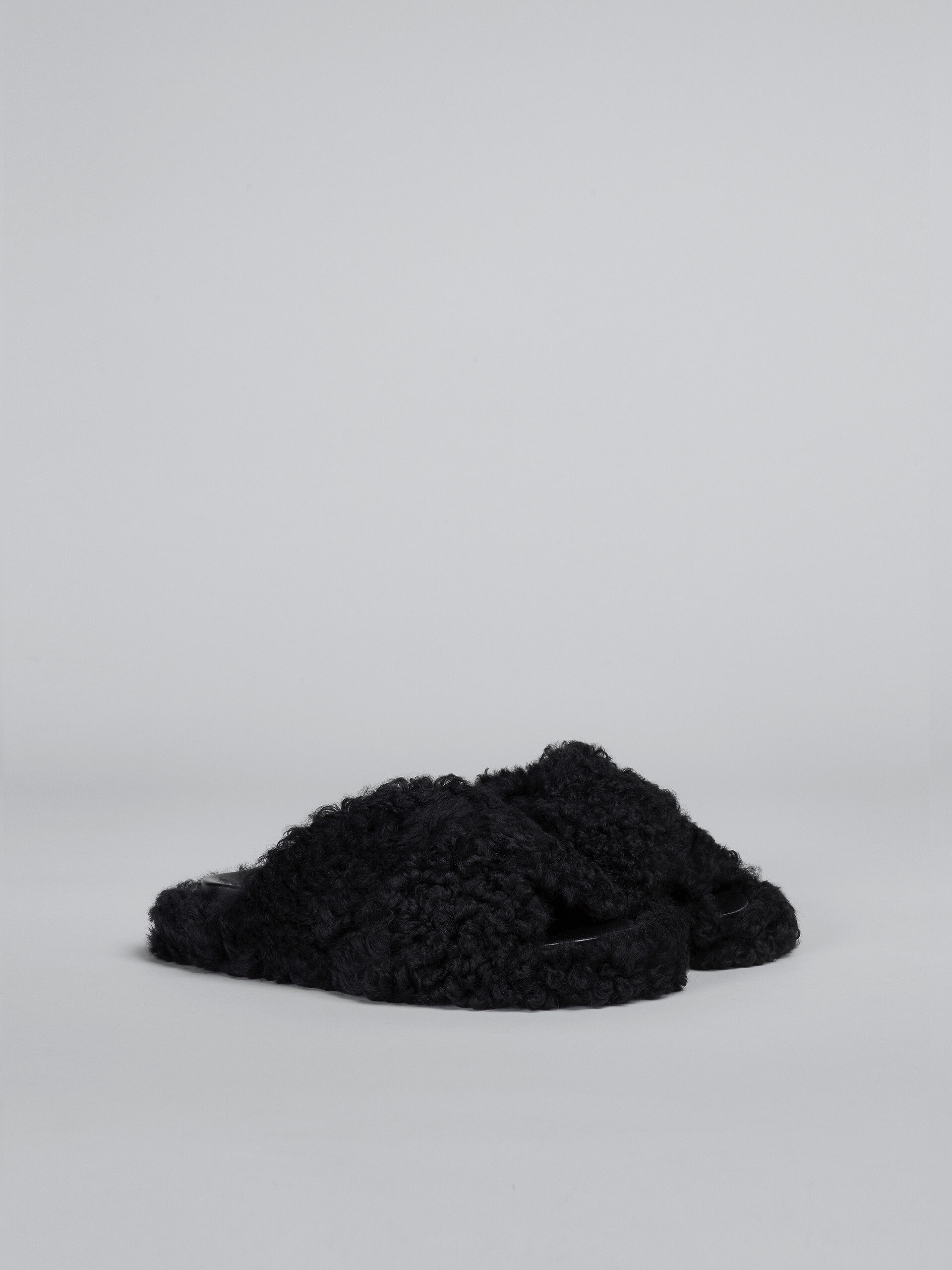 BLACK SHEARLING FUSSBETT - 2