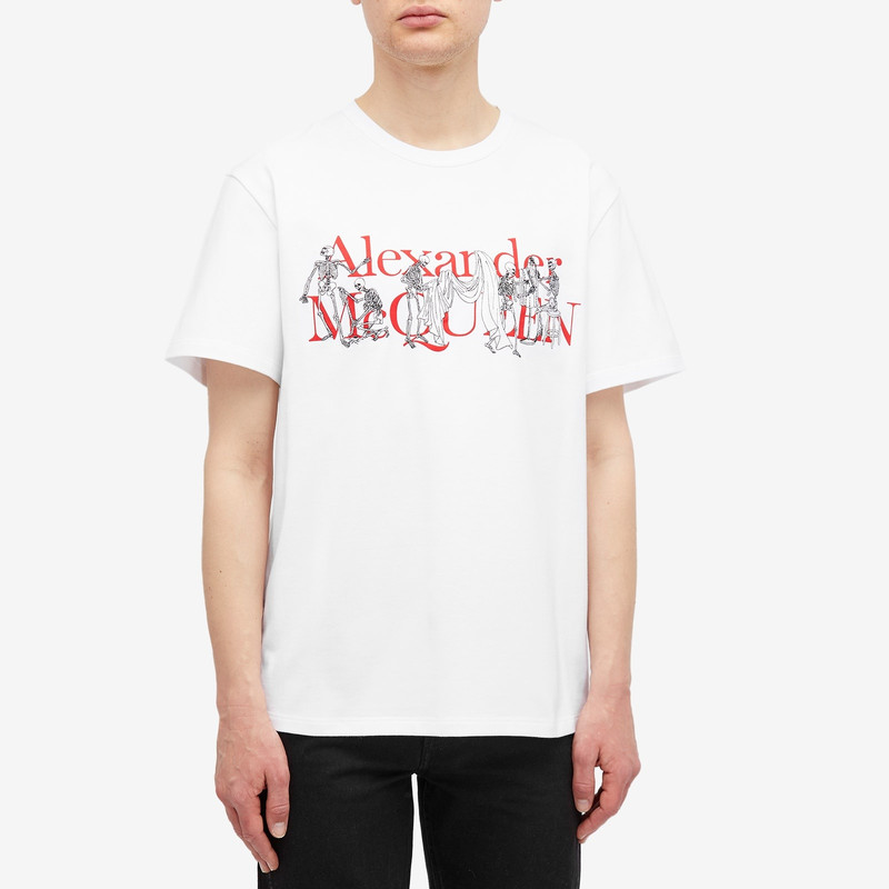 Alexander McQueen Alexander McQueen Tailor Skeleton Logo T-Shirt outlook