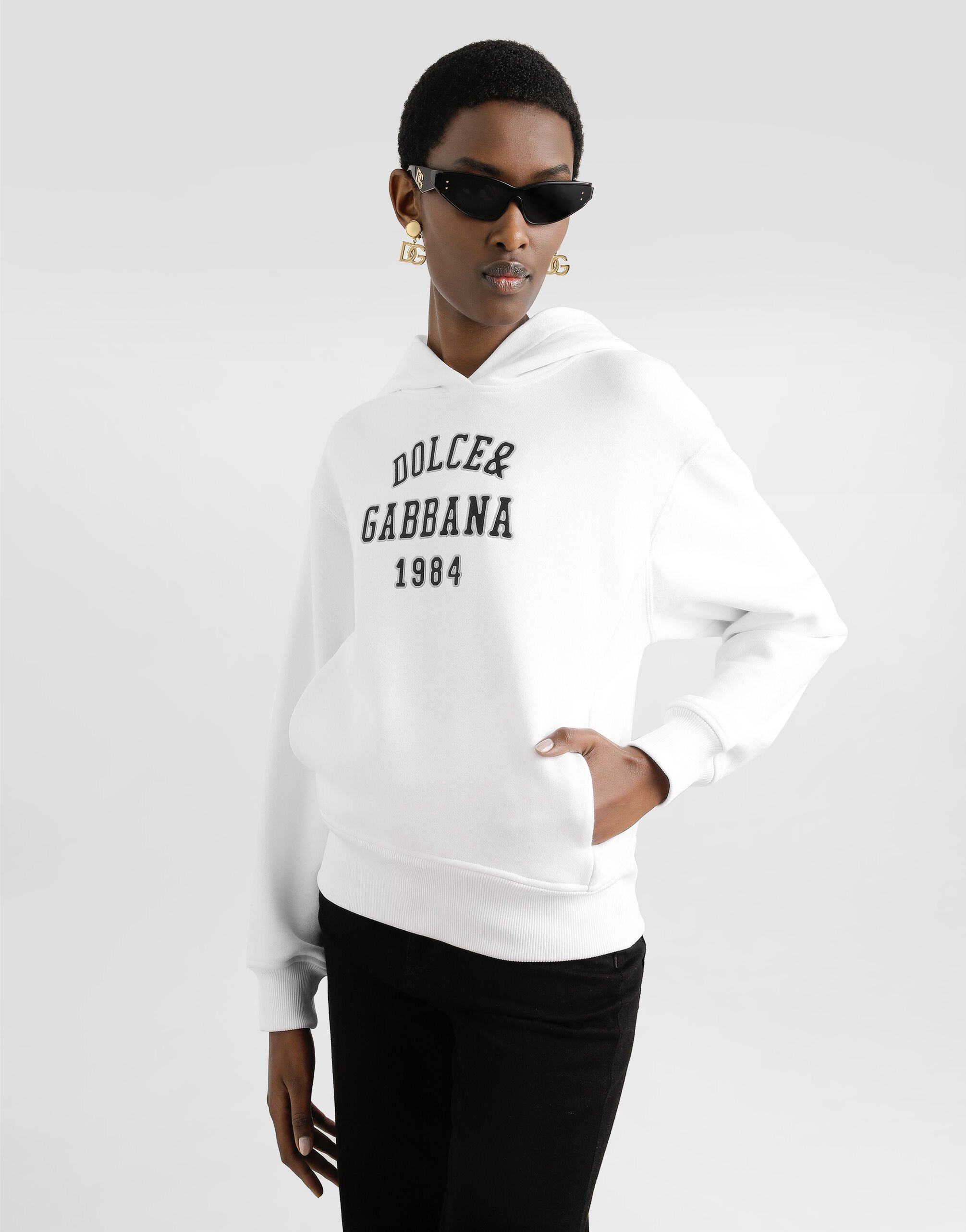 Cotton sweatshirt with embroidery - 4