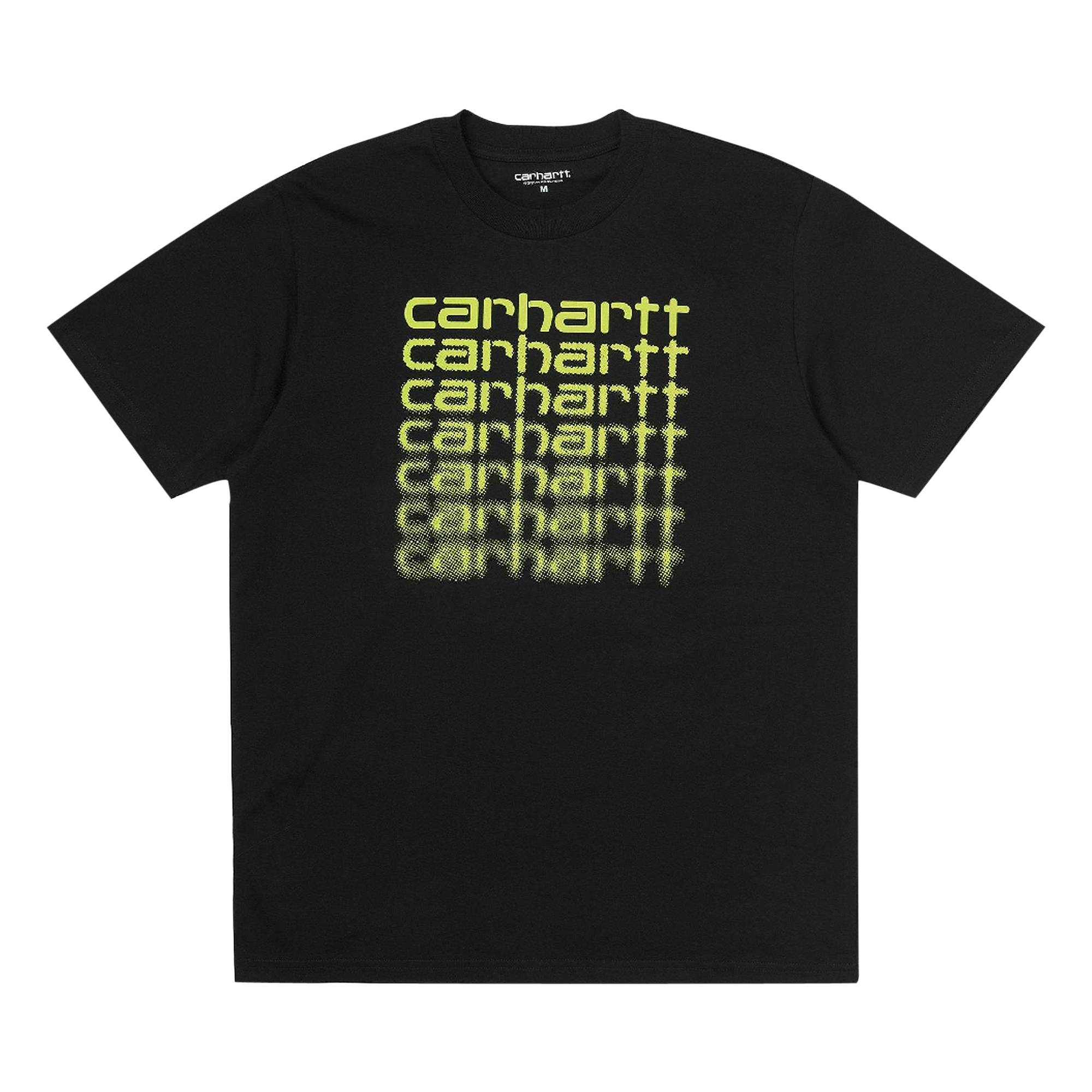 Carhartt WIP Short-Sleeve Fading Script T-Shirt 'Black' - 1