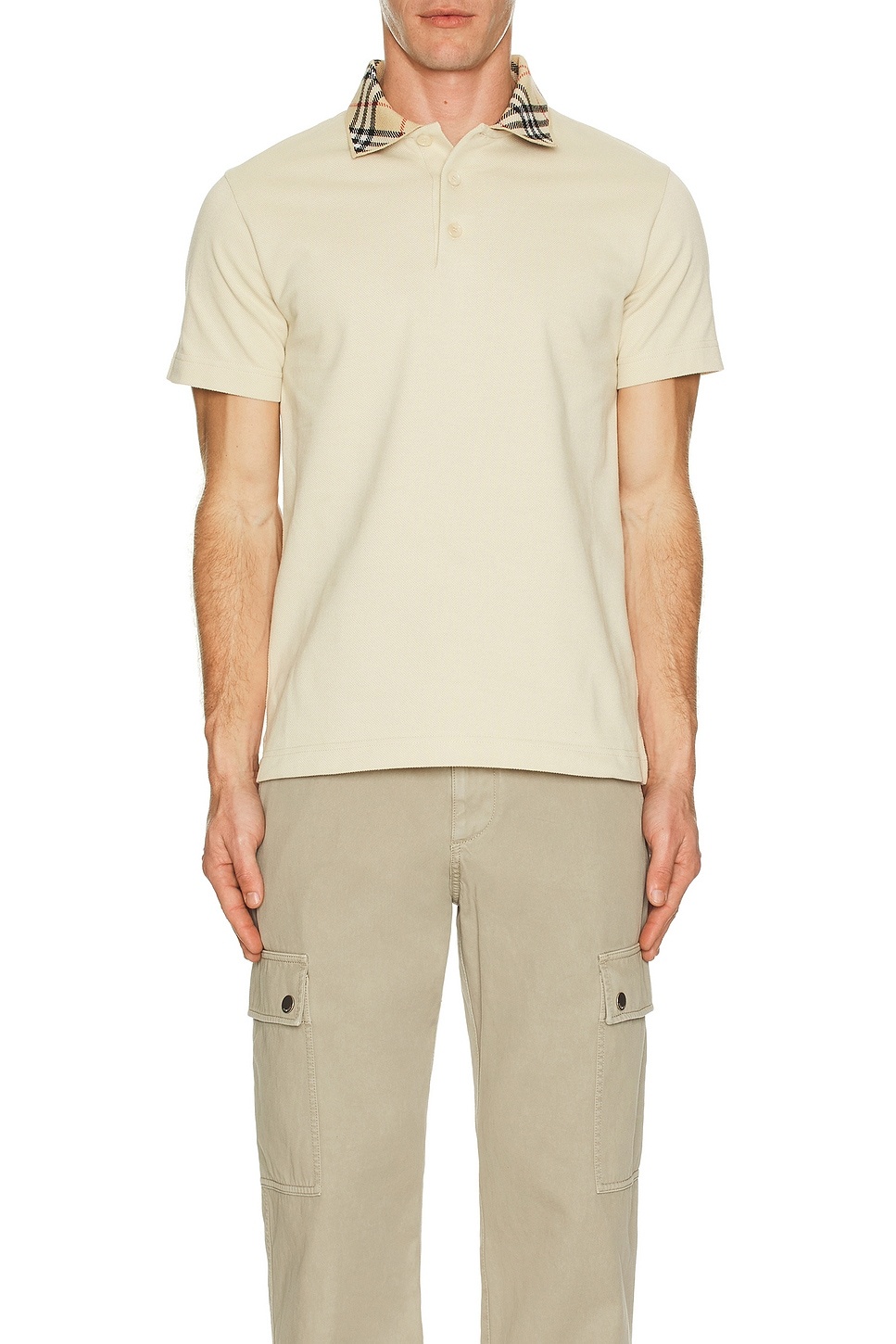 Polo With Check Collar - 3