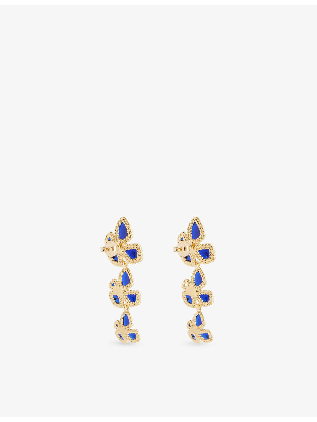 Bloom Dangles 12ct Gold-Plated Brass Drop Earrings - 3