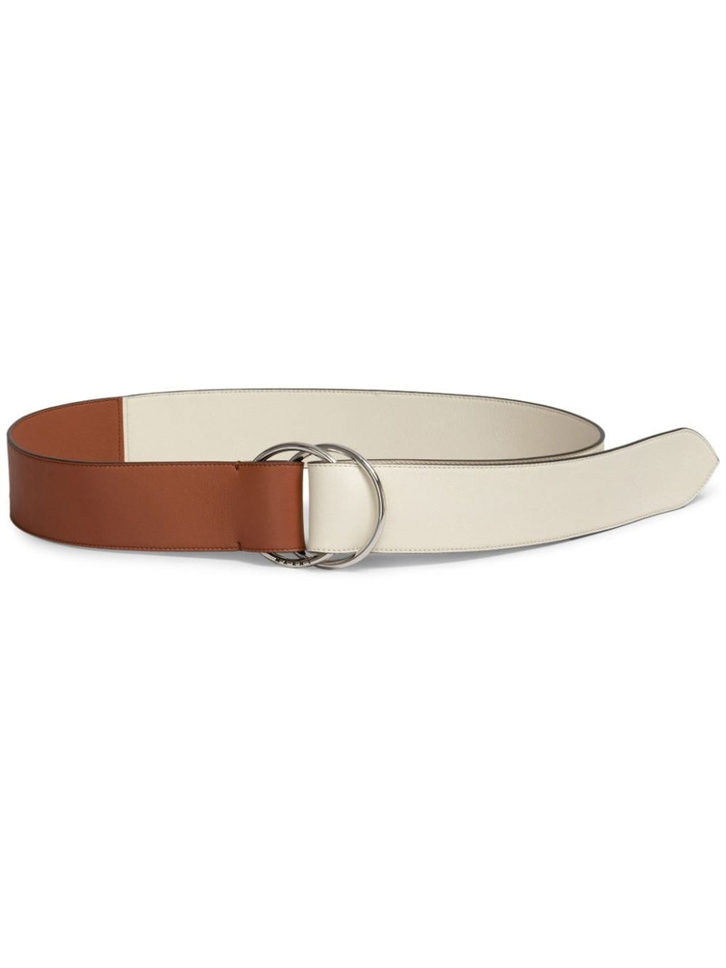 two-tone leather belt 1