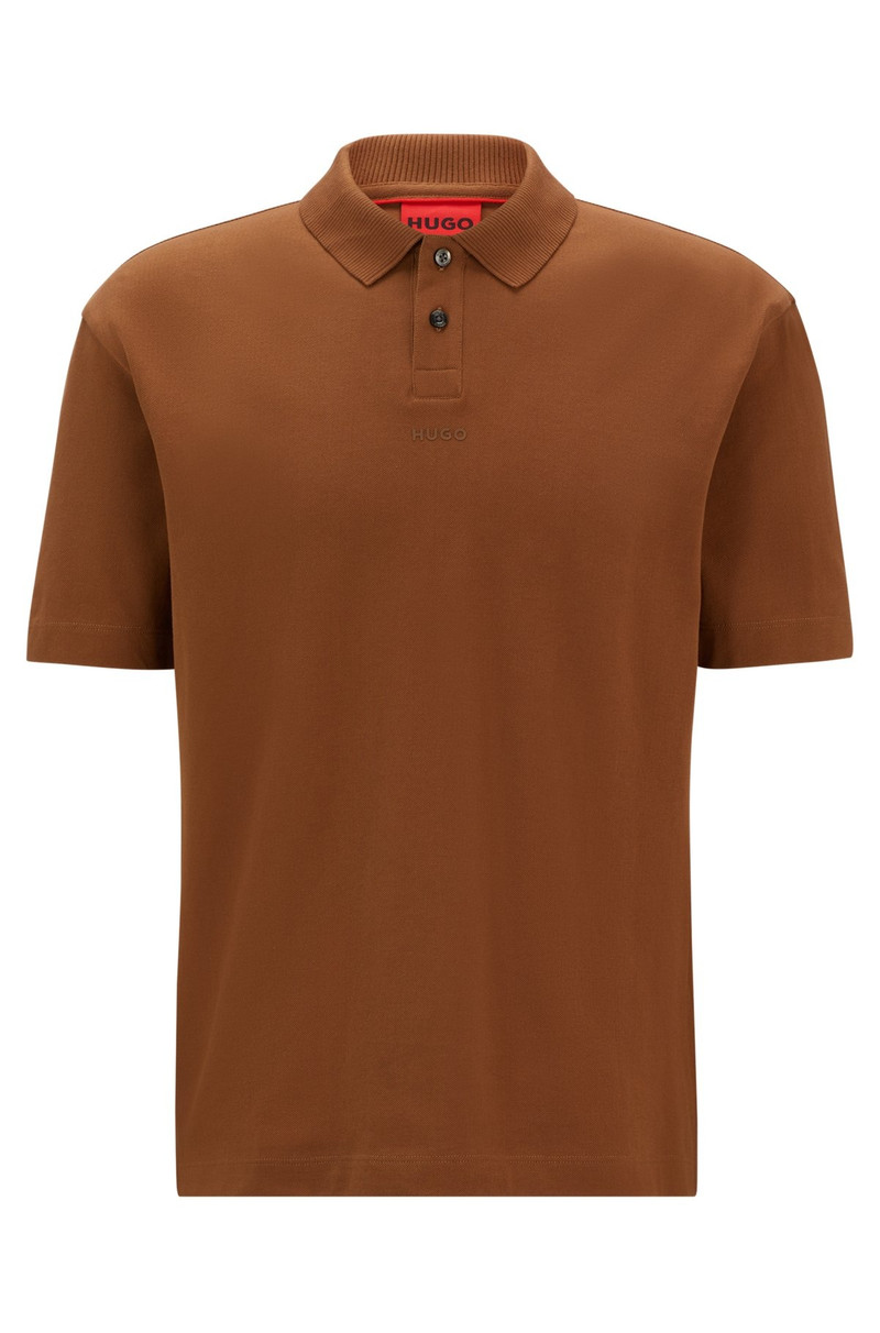 COTTON-PIQUÉ POLO SHIRT WITH LOGO PRINT - 1