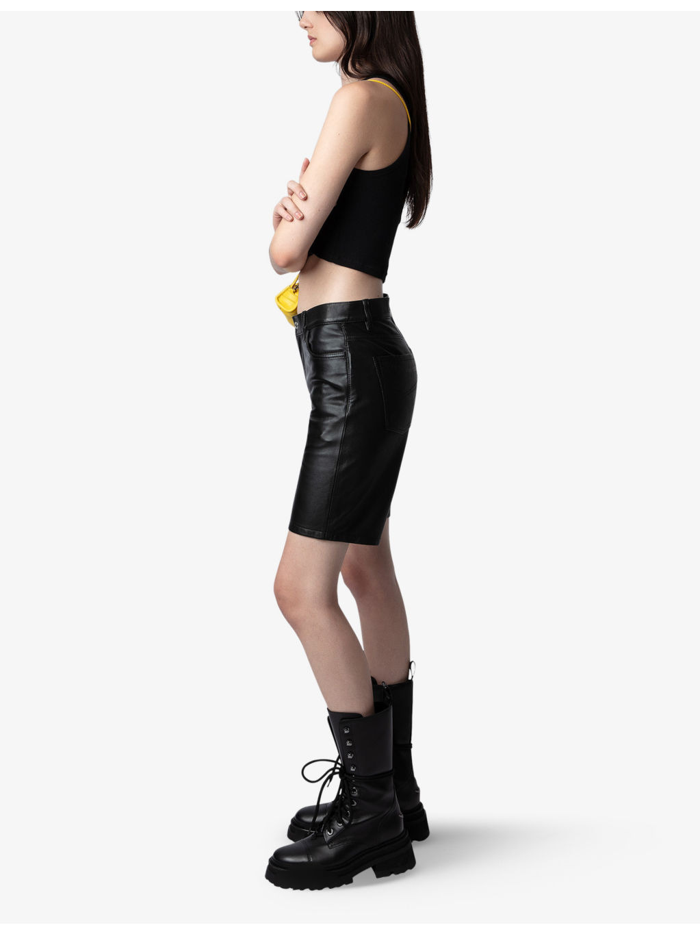 Wing-embellished leather ankle boots - 5