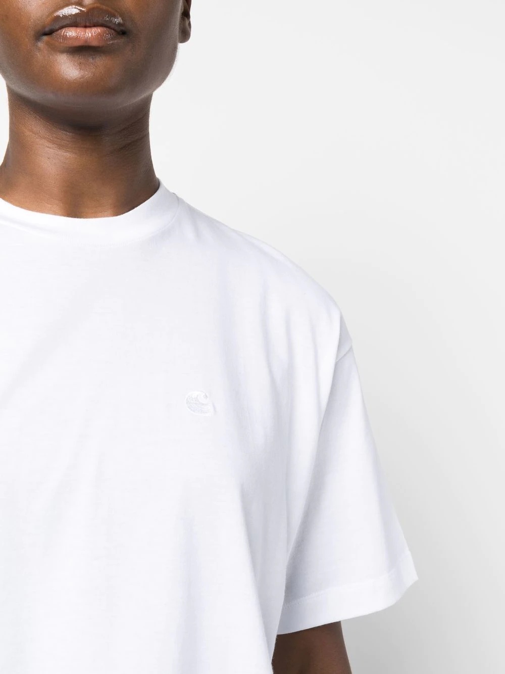logo-embroidered oversize T-shirt - 5