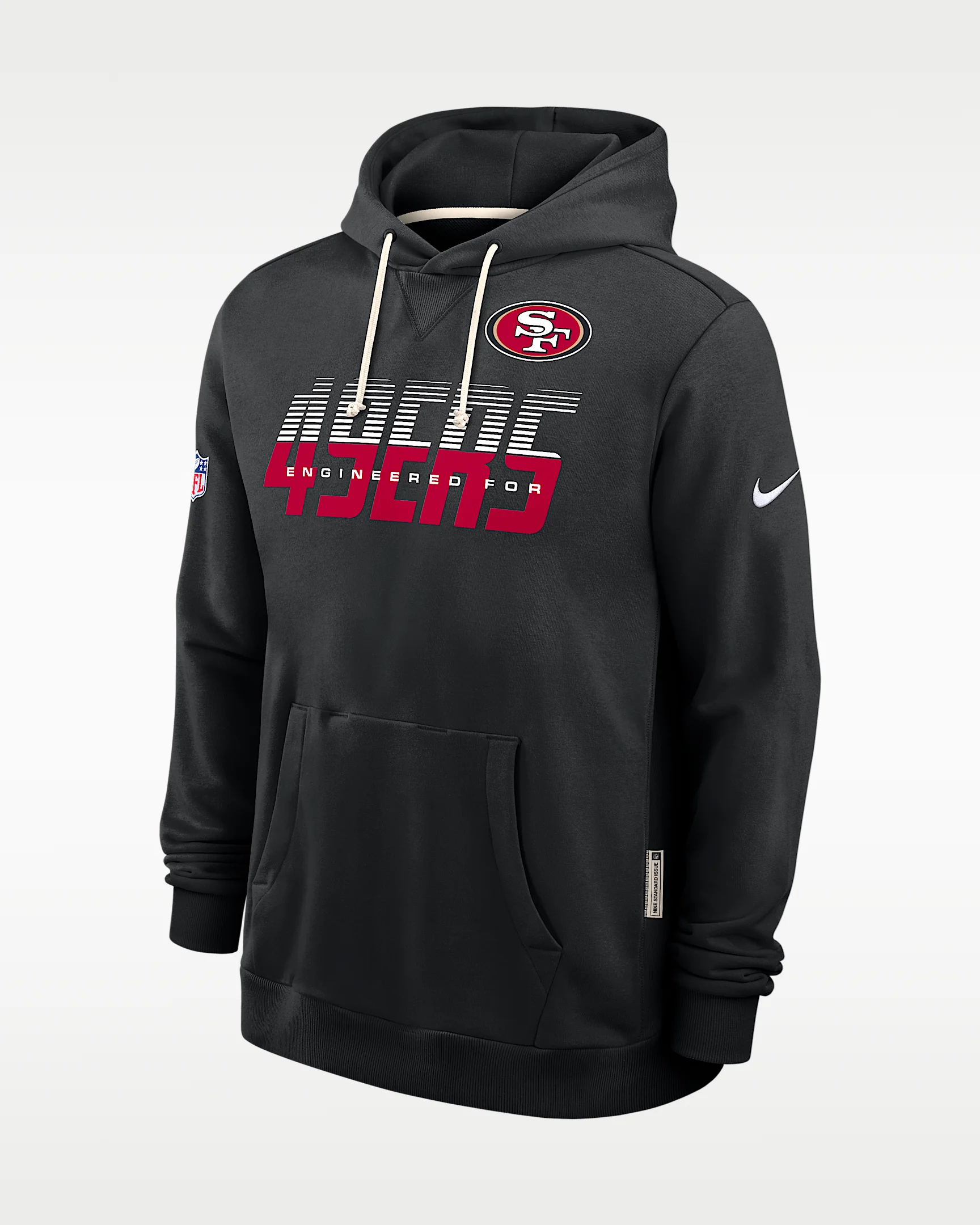 San Francisco 49ers Sideline Standard Issue Men's Nike Dri-FIT NFL Pullover Hoodie - 1
