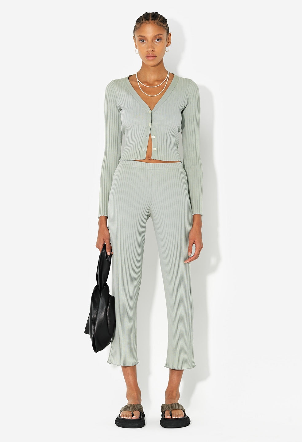 GINZA RIB CROPPED CARDIGAN - 2