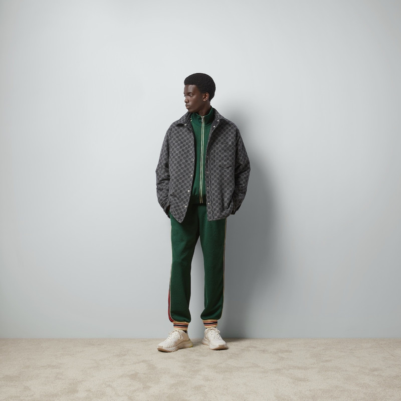 GUCCI GG jacquard jersey zip jacket outlook