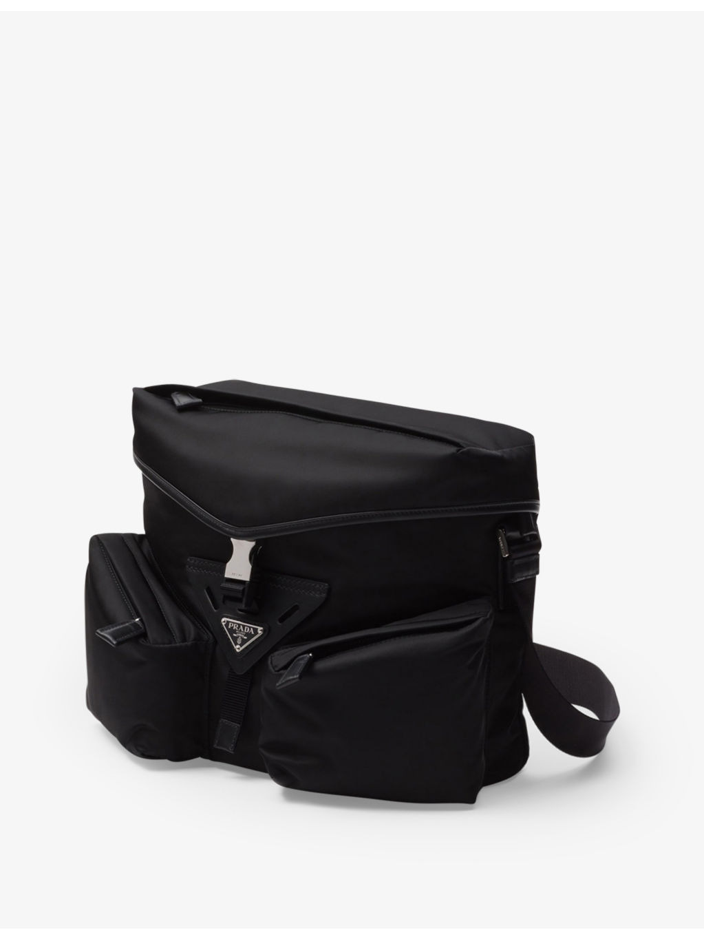 Re-Nylon recycled-nylon and leather shoulder bag - 7
