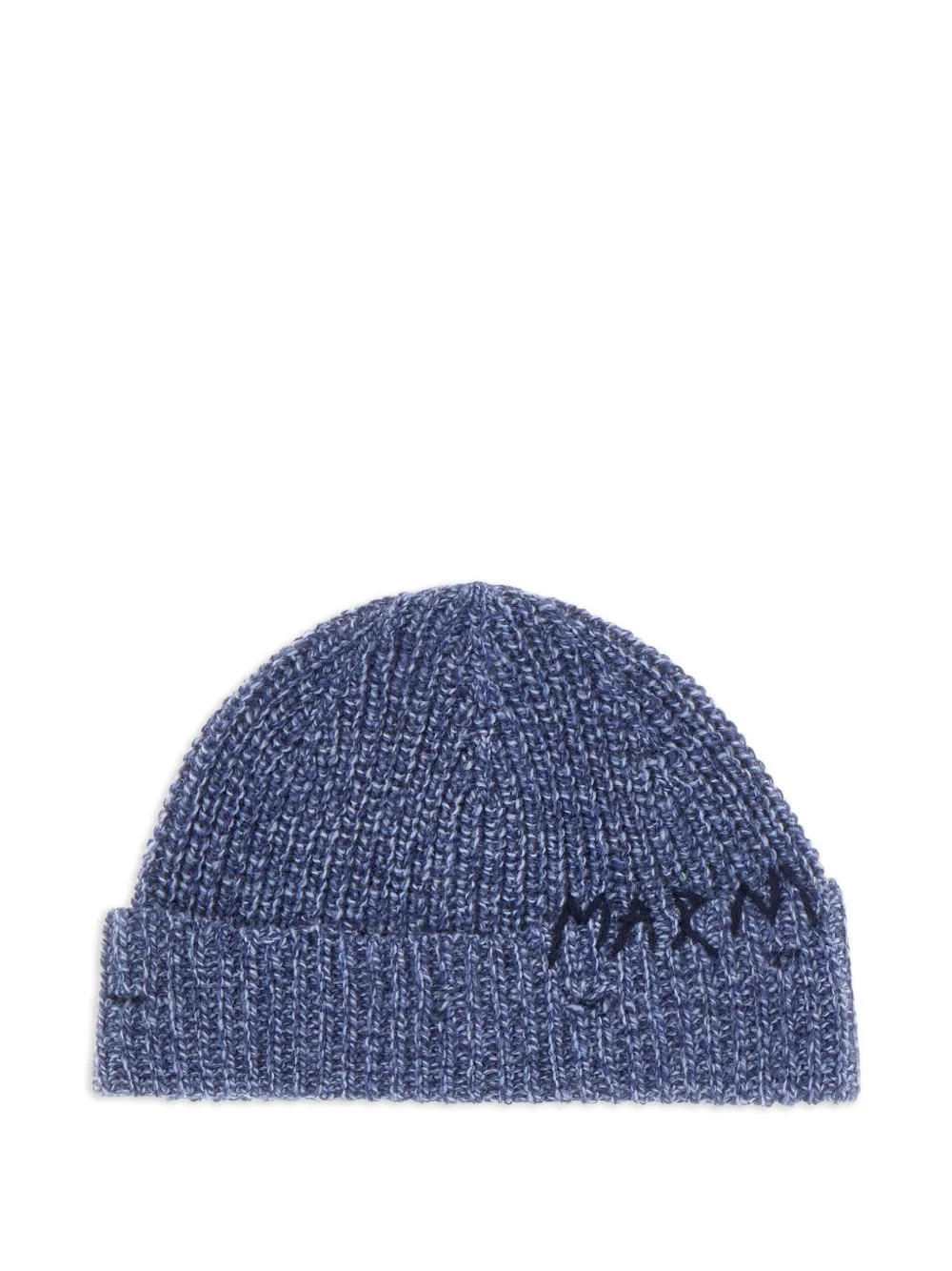embroidered-logo knit beanie - 1
