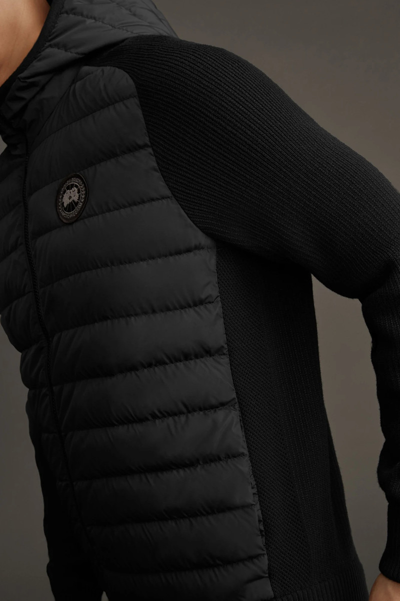 HYBRIDGE KNIT REVERSIBLE HOODY BLACK LABEL 8