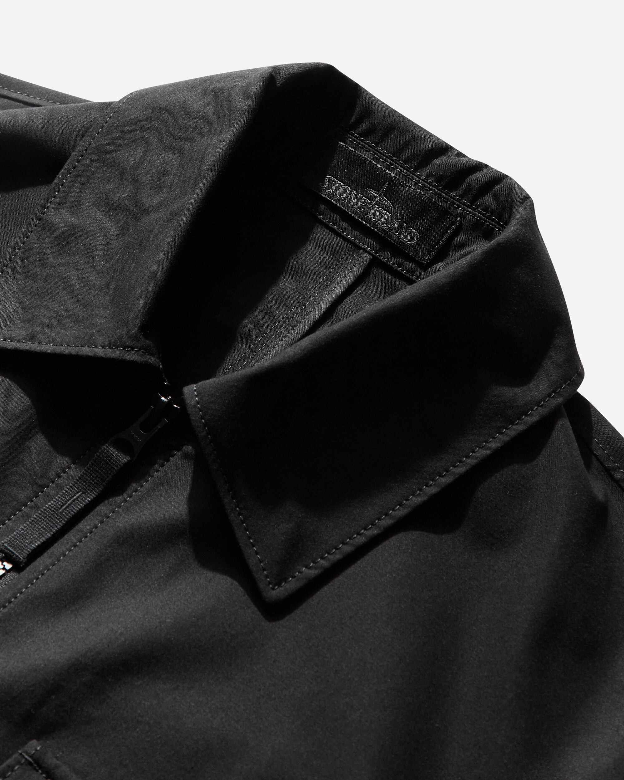 Men's Ghost Cotton Canvas Overshirt Black - 3