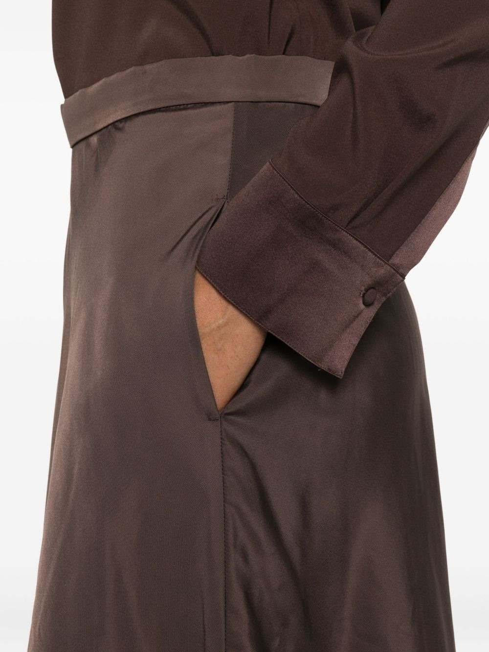 high-waisted a-line midi skirt - 5