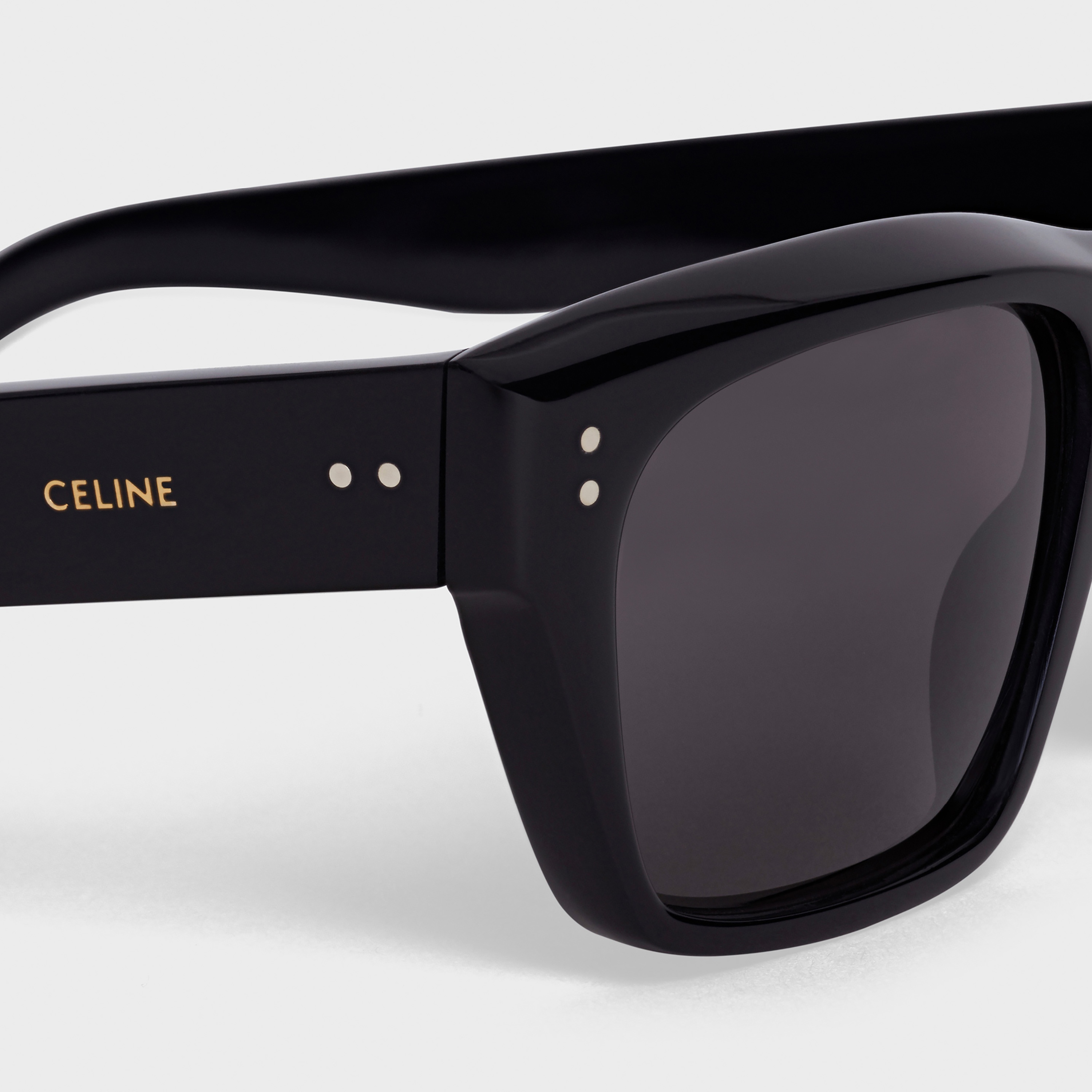 Black Frame 01 Sunglasses in Acetate with Polarized Lenses - 4