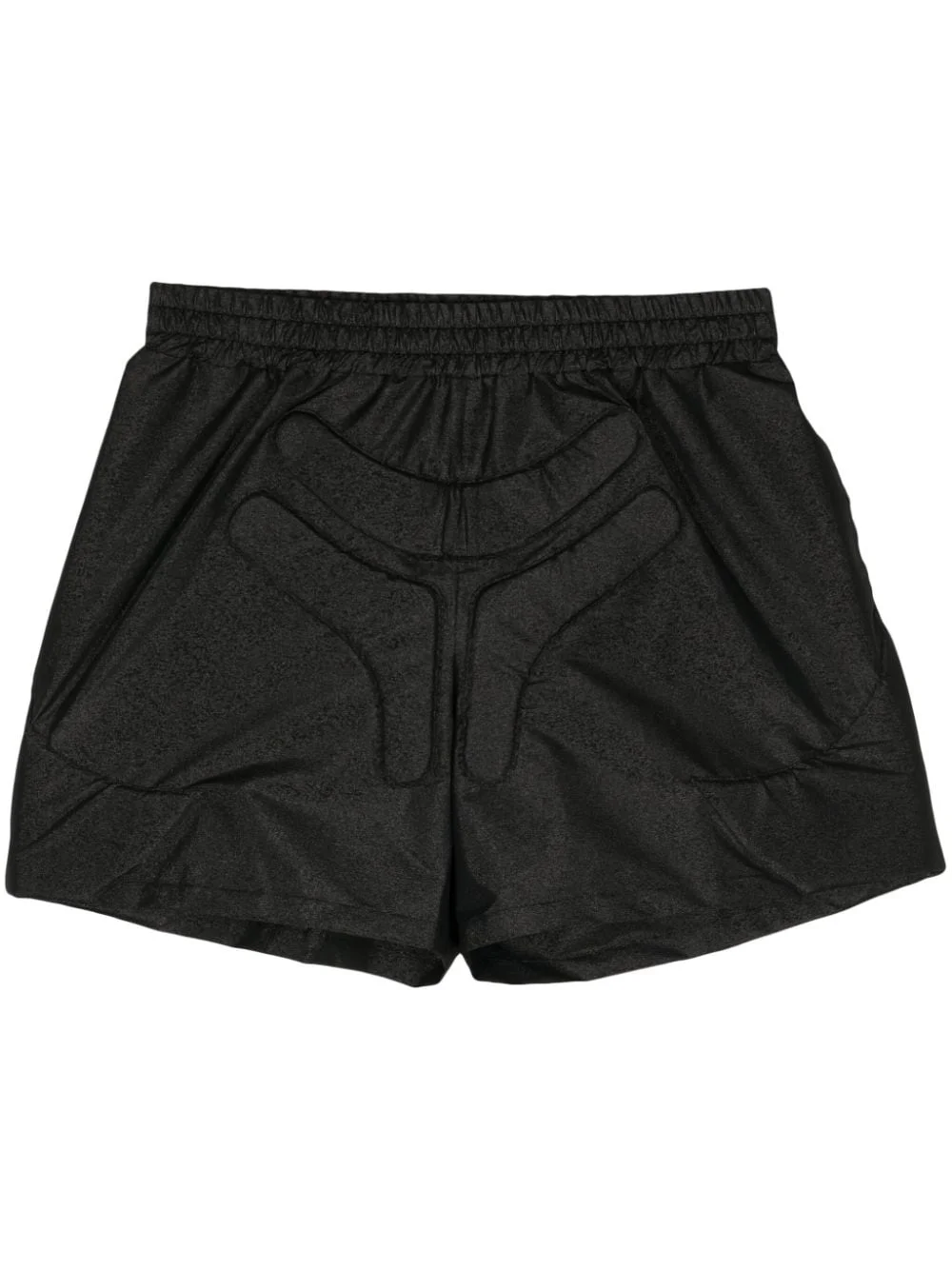 Space logo-embossed track shorts - 1