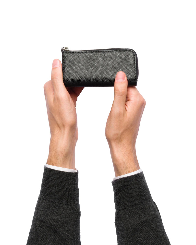 Prada Saffiano Leather Key Holder outlook
