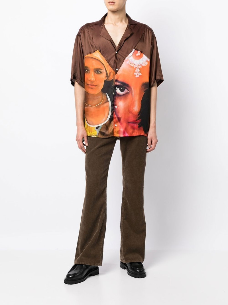 Ahluwalia graphic-print short-sleeved shirt outlook