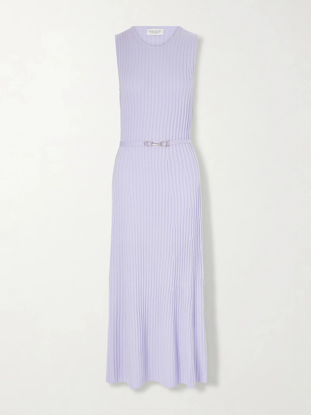 Meier Belted Ribbed Wool And Cashmere-blend Midi Dress - 1