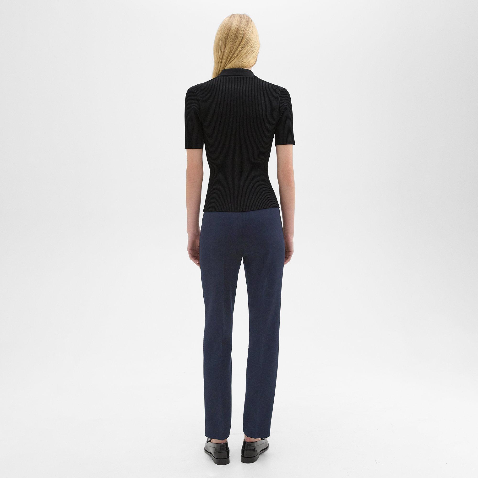 Treeca Full Length Pant in Admiral Crepe - 4