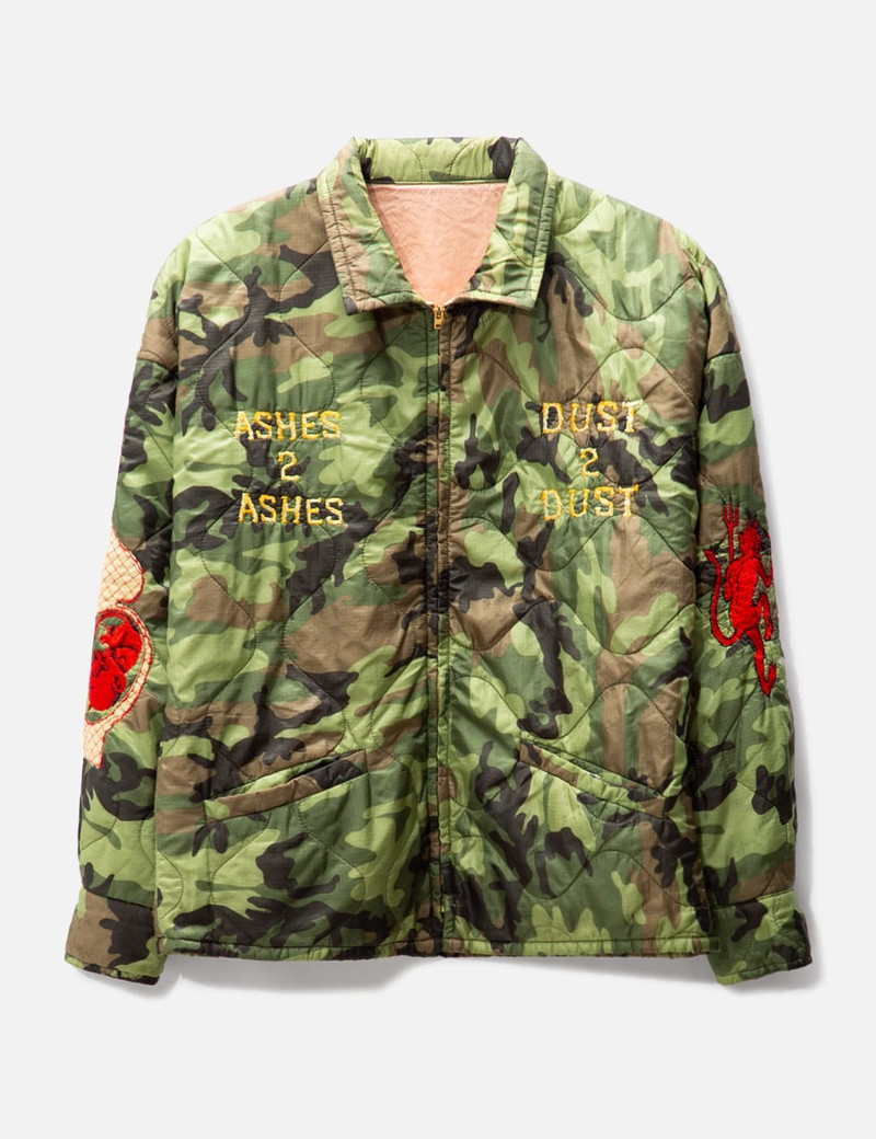embroidered 위장 인쇄 재킷 - 1
