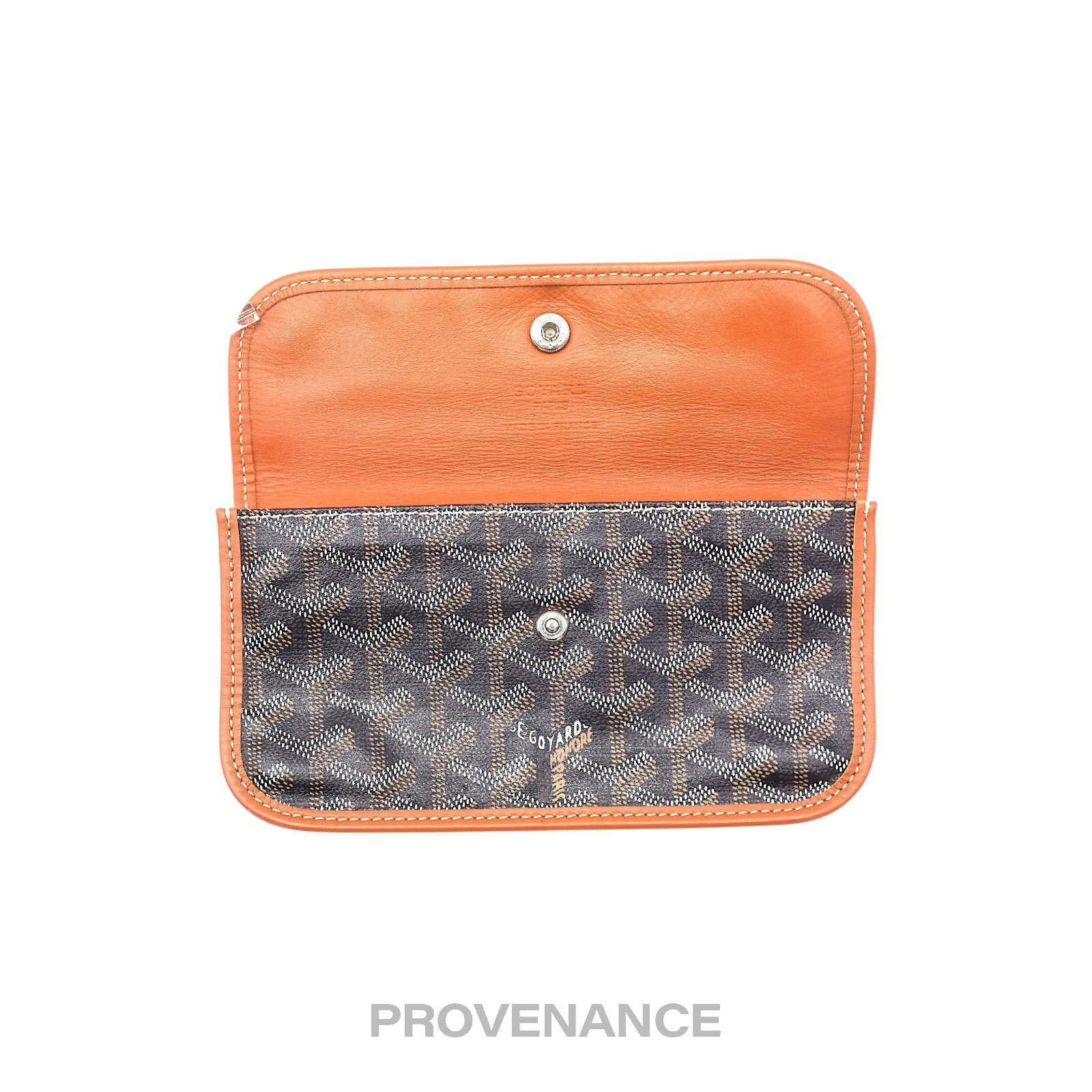Goyard St. Louis Pouch - Black/Tan Goyardine - 5