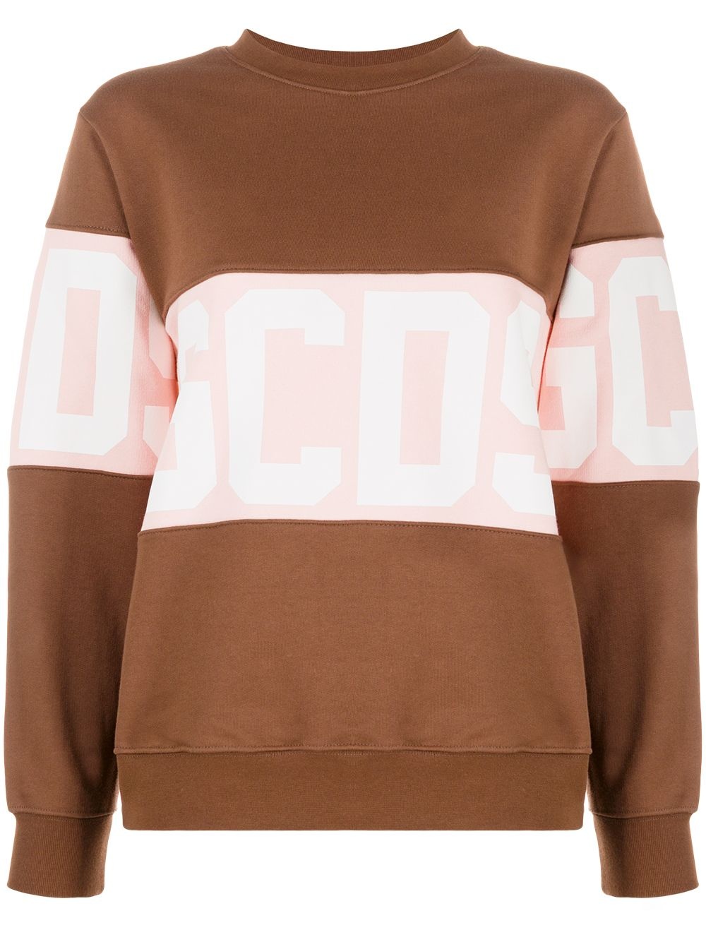 logo colour-block jumper - 1